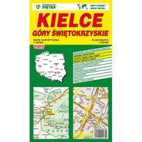 Opakowanie Kielce Góry Świętokrzyskie mapa samochodowa 1:20 000