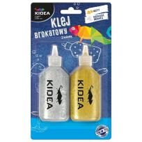 Opakowanie Klej brokatowy Kidea 2 kolory 40g