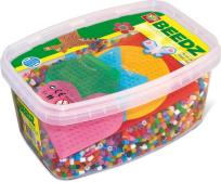 Opakowanie Koraliki do prasowanek - podstawowy MIX kolorów - 7000 szt. z 5 szblonami do układania