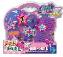 Opakowanie Kreda do włosów 2szt fiolet + grzebień