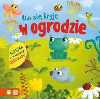 Okładka książki Kto się kryje. W ogrodzie