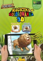 Okładka książki Magiczna kolorowanka 3D Safari