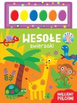Okładka książki Malujemy palcami. Wesołe zwierzaki