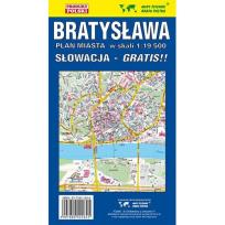 Opakowanie Mapa Składana Bratysławy 1:19 500