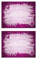 Opakowanie Naklejki na zeszyty fioletowe gwiazdy