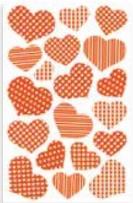 Opakowanie Naklejki neonowe serce