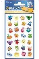 Opakowanie Naklejki papierowe buźki