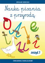 Okładka książki Nauka pisania z przyrodą zeszyt 1