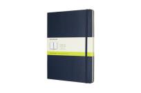 Opakowanie Notes Moleskiny XL gładki  w twardej oprawie szafirowy 192 strony