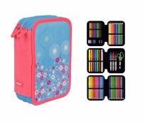 Opakowanie Piórnik MILAN 3-poziomowy z wyposażeniem  BLOSSOM