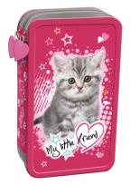 Opakowanie Piórnik podwójny z wyposażeniem My Little Friend Kot