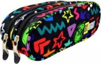 Opakowanie Piórnik szkolny saszetka dwukomorowa Stright Electro PU-02