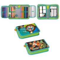 Opakowanie Piórnik z wyposażeniem 2kl Safari