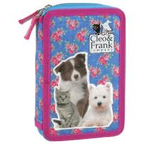Opakowanie Piórnik z wyposażeniem dwukomorowy Cleo i Frank 15