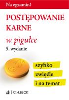 Okładka książki Postępowanie karne w pigułce