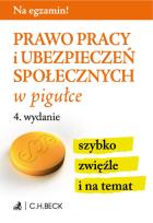 Okładka książki Prawo pracy i ubezpieczeń społecznych w pigułce
