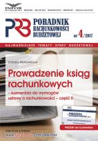 Okładka książki Prowadzenie ksiąg rachunkowych komentarz do wymogów ustawy o rachunkowości część 2
