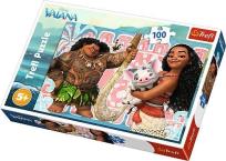 Opakowanie Puzzle 100 Vaiana i przyjaciele TREFL