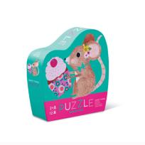 Opakowanie Puzzle 12el., motyw słodka myszka, Crocodile Creek