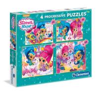 Opakowanie Puzzle Shimmer and Shine 4 w 1