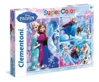 Okładka książki Puzzle SuperColor Frozen 3x48