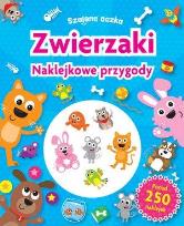 Okładka książki Szalone oczka. Naklejkowe przygody. Zwierzaki