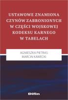 Okładka książki Ustawowe znamiona czynów zabronionych w części wojskowej kodeksu karnego w tabelach