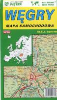 Opakowanie Węgry mapa samochodowa