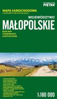 Okładka książki Województwo małopolskie mapa samochodowa 1:180 000