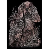 Opakowanie Wydrapywanka miedziana mini Kotek i Szczeniaczek