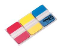 Opakowanie Zakładki indeksujące POST-IT do archiwizacji (686-RYB), PP, silne, 38x25mm, 3x22 kart., mix kolorów