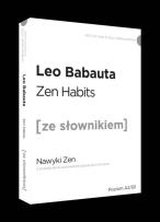 Okładka książki Zen habits wersja angielska z podręcznym słownikiem