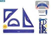 Opakowanie Zestaw geometryczny MILAN 4 szt. na blistrze