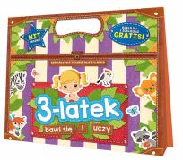 Okładka książki 3-latek bawi się i uczy. Edukacyjna teczka dla trzylatka