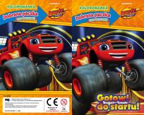 Okładka książki Blaze i megamaszyny. dobrana paczka. ZŁAP i KOLORUJ (z euro-zawieszką)