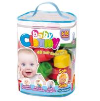 Opakowanie Clemmy Baby. Woreczek z 48 klockami