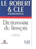 Okładka książki Dictionnaire du francais Robert & Cle
