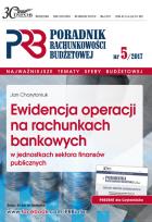 Okładka książki Ewidencja operacji na rachunkach bankowych w jsfp