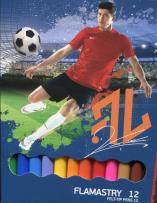 Opakowanie Flamastry Robert Lewandowski 12 kolorów