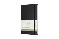 Opakowanie Kalendarz tygodniowy horyzontalny Moleskine 18M L, twarda oprawa, czarny