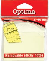 Okładka książki Karteczki samoprzylepne 76x76mm OPTIMA