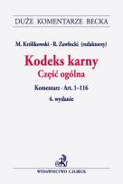 Okładka książki Kodeks karny Część ogólna Komentarz