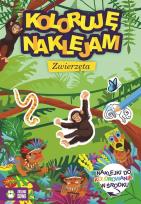 Okładka książki Koloruję i naklejam Zwierzęta