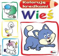 Okładka książki Koloruję kredkami Wieś