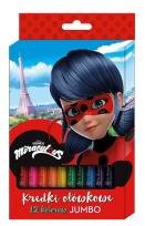 Opakowanie Kredki ołówkowe Jumbo Miraculum 12 kolorów