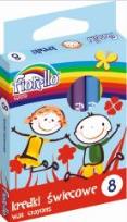 Opakowanie Kredki świecowe 8 kolorów FIORELLO