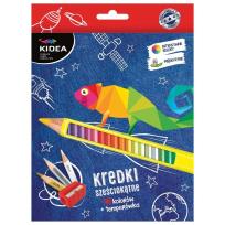 Opakowanie Kredki sześciokątne 48 kolorów+ temperówka DERFORM