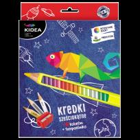 Opakowanie Kredki sześciokątne 48 kolorów z temperówką Kidea