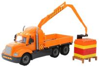 Opakowanie Majk samochód z podnośnikiem + klocki 30 elementów