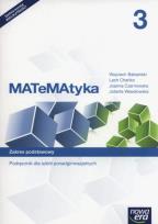 Okładka książki MATeMAtyka 3 Podręcznik Zakres podstawowy Szkoły ponadgimnazjalne LO 3